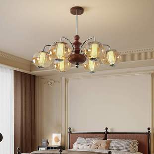 中古风客厅吊灯新款复古主灯创意个性艺术高级感轻奢餐厅卧室灯具