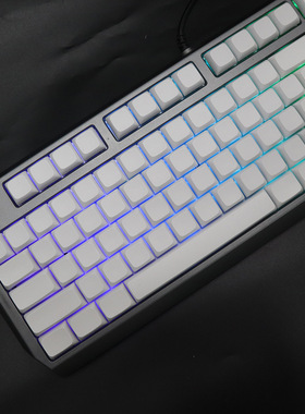 PBT机械键帽热升华素材XDA球帽CHERRY原厂高度白色无刻108键现货