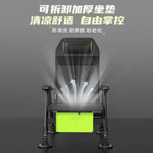 巨鳍王钓椅钓鱼椅多功能折叠欧式钓鱼椅子便携式可躺多地形座椅