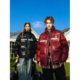 PU皮羽绒服男冬季 MANYSTON美式 高街青少年短款 加厚情侣面包服外套