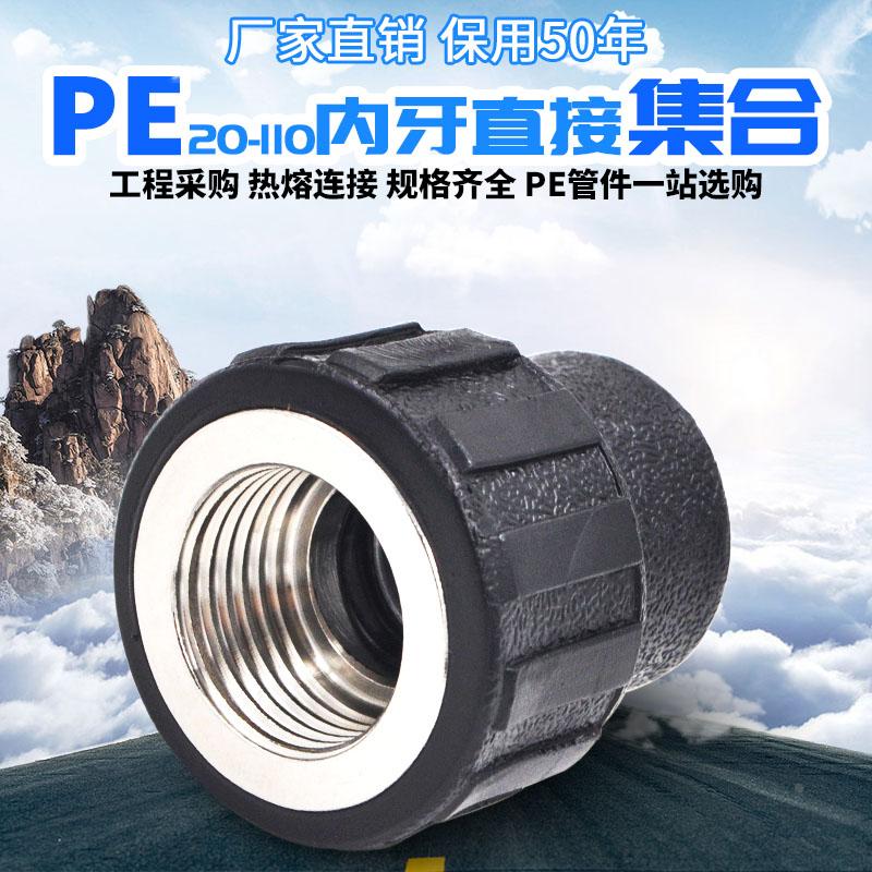 PE内牙直接内丝直接PE直接20 4分HDPE饮用水管管材配件管件接头