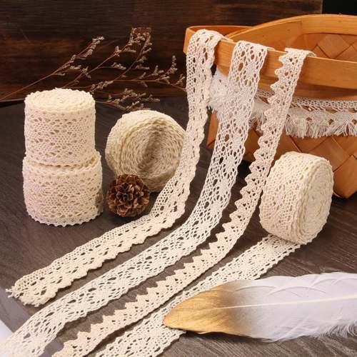 纯棉蕾丝花边衣服领条袖口裙边包边带子窗帘布艺服装装饰辅料手工
