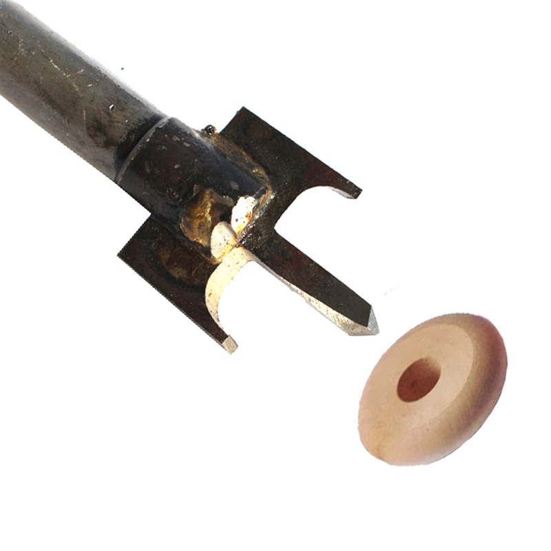 算盘珠刀高速钢白钢钻取式焊接一体木工鼓型铣刀柄12.7mm锋利省料