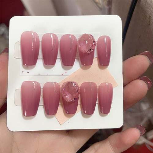 俏宜美甲卡凹凸浮雕玫瑰展示卡纸印刷设计加厚特种纸 穿戴甲卡片