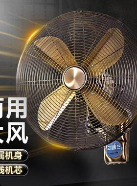 壁扇挂壁式电风扇16寸18寸家用壁挂式墙壁工业摇头挂式大风扇餐厅