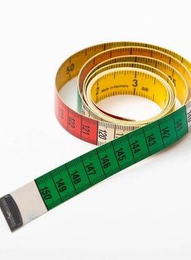 德国品质彩色高品质英寸皮尺59208软尺量衣尺三围腰围尺缝纫专用