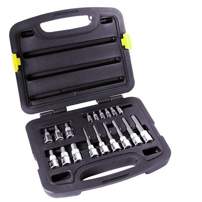 史丹利 18件1/4 1/2系列六角旋具套筒组套91-942-22