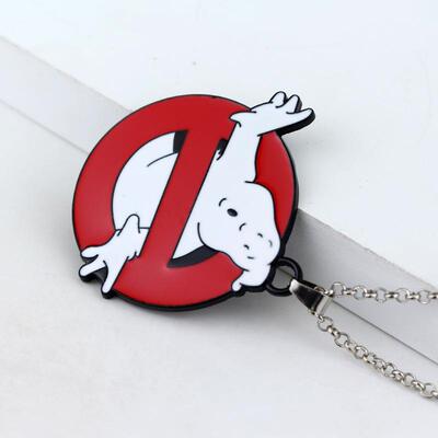 亚马逊货源 新款 捉鬼敢死队Ghostbusters 项链长款毛衣 吊坠