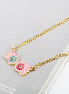 欧美电影周边魔法学院卢娜·洛夫古德可爱眼镜项链吊坠现货