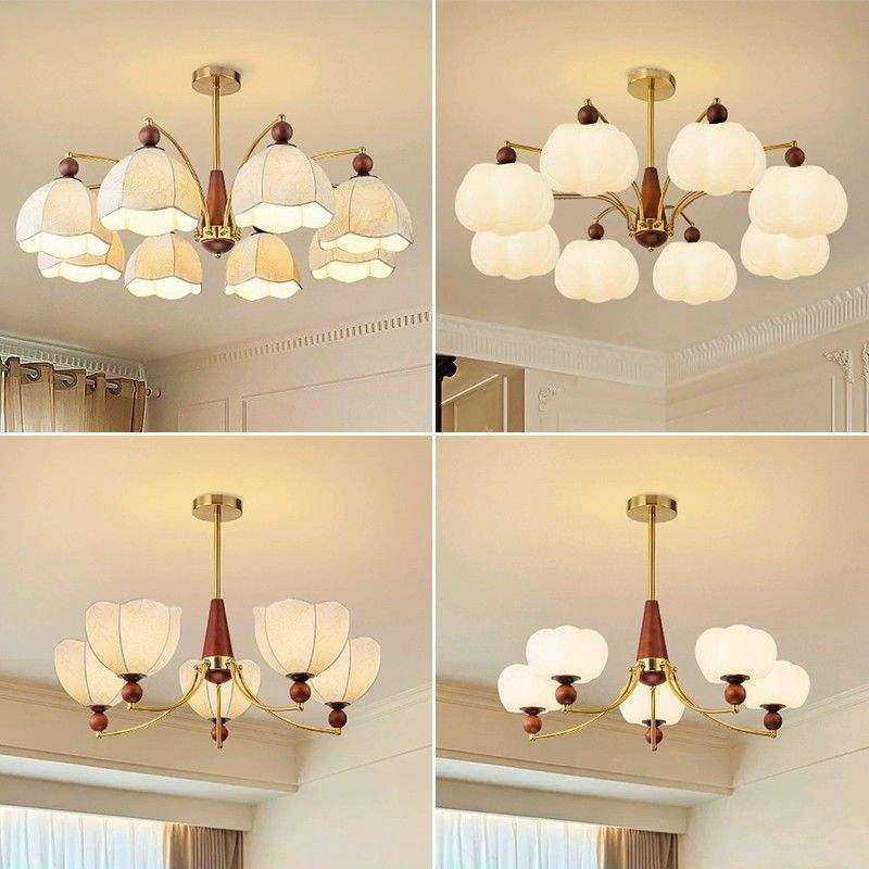 2024新款中古风客厅吊灯复古侘寂风卧室主灯感实木布艺客厅灯,3C数码配件,USB灯,淘宝优惠券,粉丝福利购,淘宝优惠卷