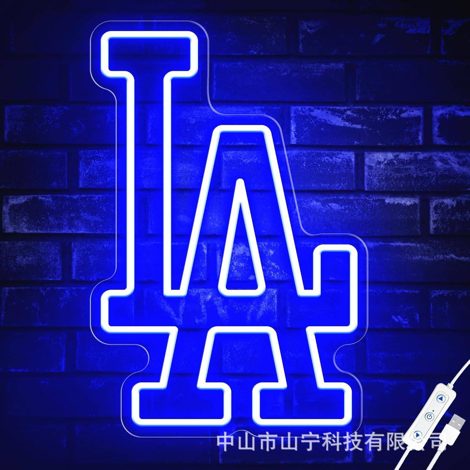 亚马逊Temu外贸跨境工厂直发球队LOGO霓虹灯装饰灯标品热销