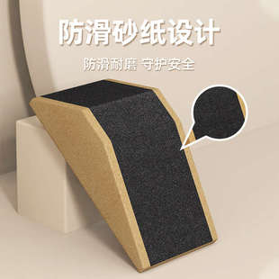 瑜伽软木砖深蹲砂纸款楔形块健身举重小腿拉伸脚跟抬高坡道斜板