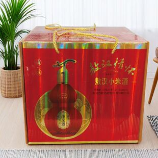 内蒙特产敖汉情怀小米酒清香型42度500ml*4瓶纯粮食白酒国产礼盒
