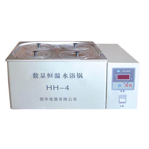 常州国华 HH-4数显恒温水浴锅 双孔四孔 带磁力搅拌循环水浴