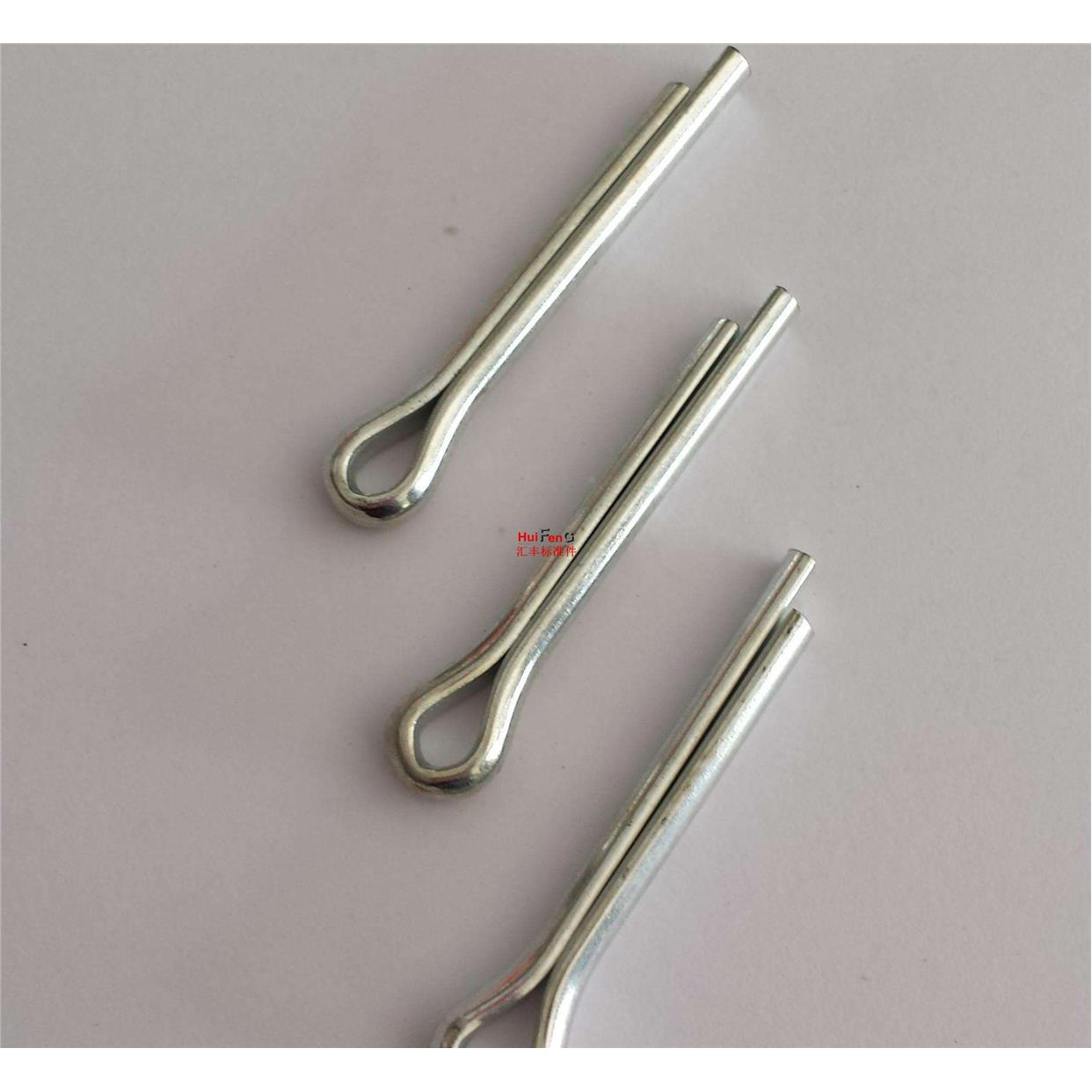 GB91镀白锌A3钢开口销发夹卡销肖子U型销卡销12*60-70-80-90~150