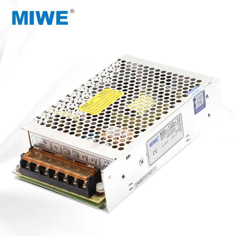 高品质MIWE开关电源 MS-120系列120W 12V 24V 稳压工控直流电源