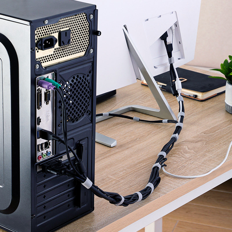 速发理线器魔术贴充电耳机线固定束绕线扎带绑线带手撕收纳整理