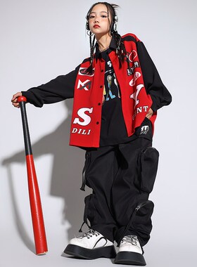 速发孩o街舞潮服男孩嘻哈套装潮酷hiph儿p演出服少爵士舞表演服装