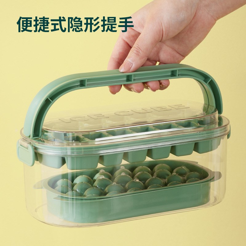 速发家用冰棒模具户外冰桶手提式带盖制冰盒冰块储存盒大容量硅胶图片