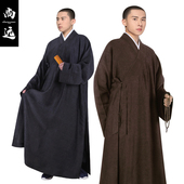 速发染远香云纱长褂僧服纯服物尚料僧衣莨纱僧植如法支持祖衣