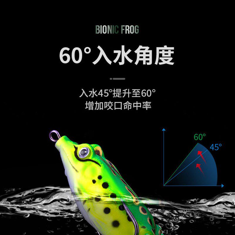 速发202新打雷蛙钓黑鱼专杀路亚款饵远投雷强假黑青蛙路改装软饵