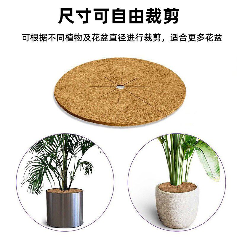 速发花盆铺面椰丝垫片植物装饰防猫抓护土盖防护罩防猫网围挡盆栽