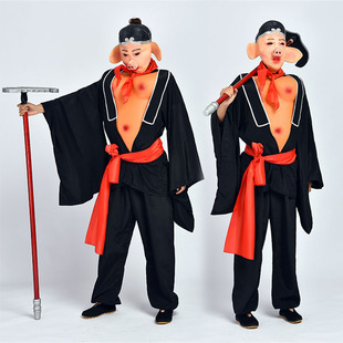 面具头套成人物耙子猪八戒 道全具套 速发西游记套服装 演出服衣装
