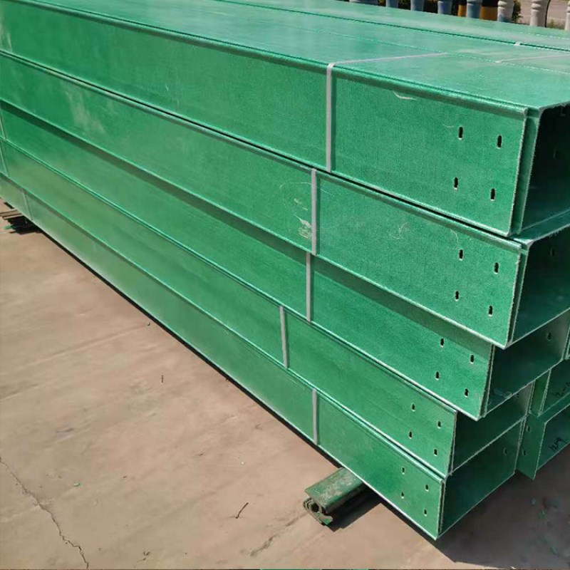 速发玻璃钢通缆桥架线槽环氧管式阻燃光缆防火槽盒高速电讯聚氨酯