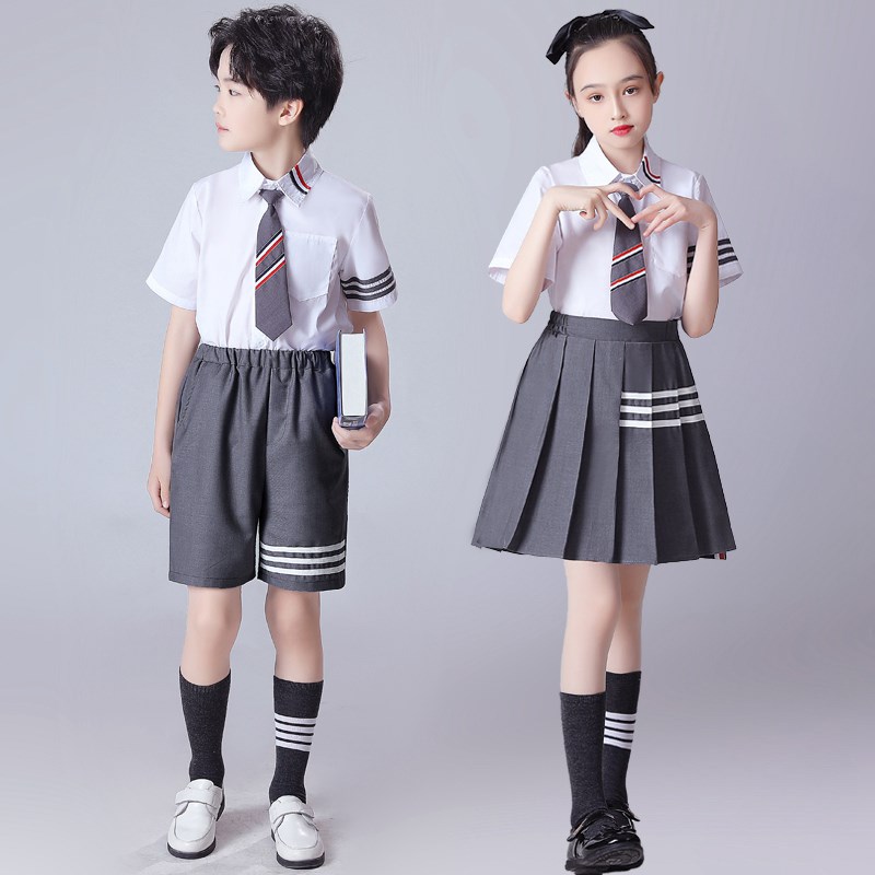 速发六一儿童合唱演出服学院风男童班级毕业照礼服中小学生朗诵服