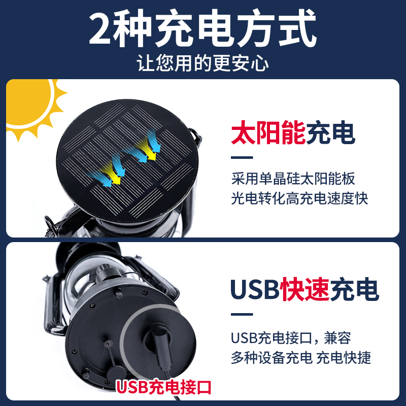 速发太能马灯复古小夜灯户外挂灯防水花园布置装饰庭院灯露营帐篷