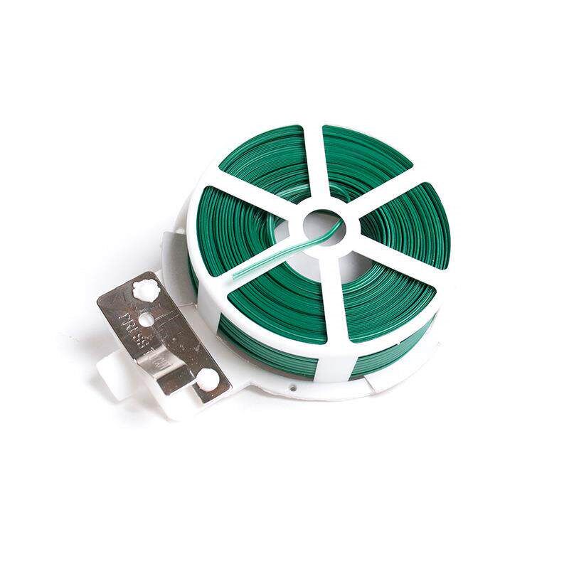 速发20-100m园艺扎线扎带植物包塑铁卷扎丝爬藤支架支柱绑线带剪