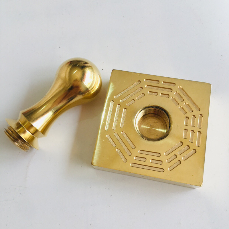 速发佛家用品印章法印铜印纯铜印法 佛章僧宝 三宝印送底座道士法