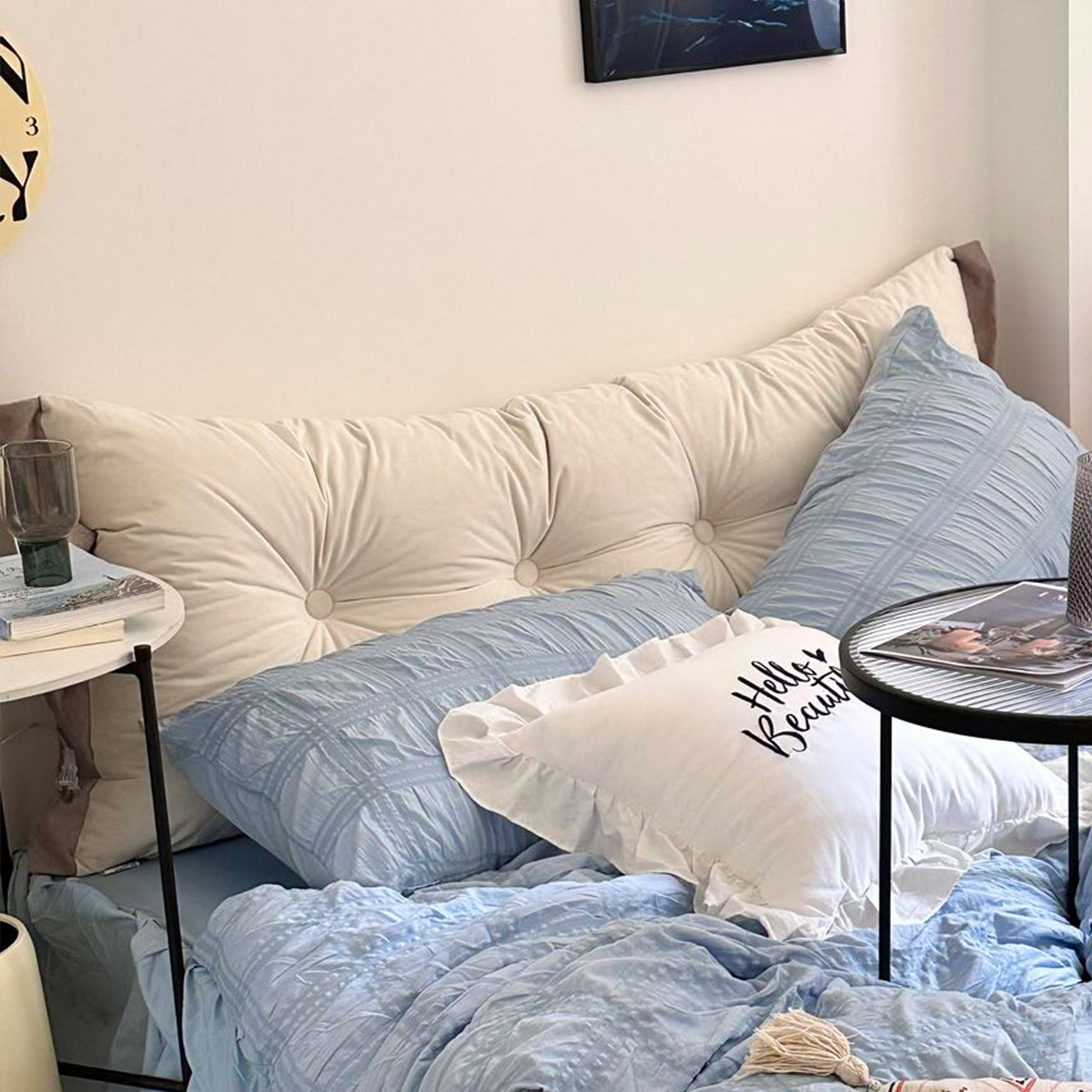 靠枕床头靠垫软包大靠背枕可拆洗榻榻米床上双人护腰韩版床靠背垫