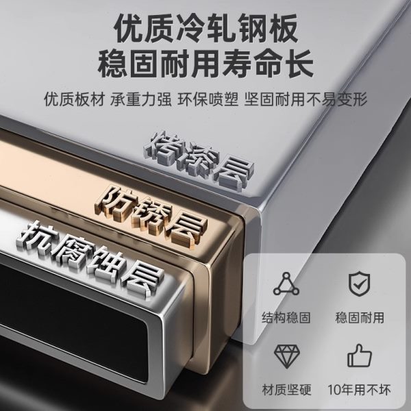 厂促加厚拆装文件柜公财务铁皮柜带抽屉玻璃门锁资料档案收纳柜矮