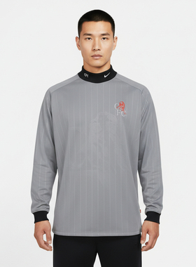 NIKE耐克男子足球运动训练休闲针织长袖T恤IB3830-012