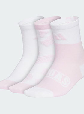 adidas阿迪达斯儿童GFX CRW SOCK 3P运动休闲袜子KC2750