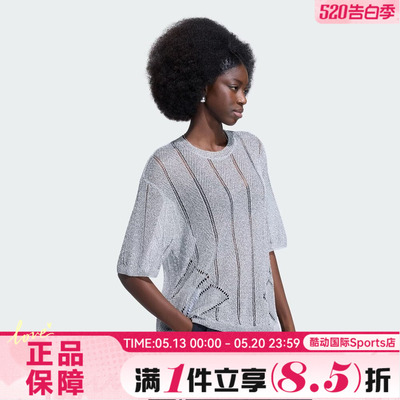 adidas阿迪达斯三叶草女子运动休闲套头衫毛衣KZ5061