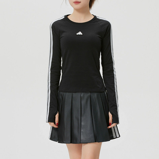 adidas阿迪达斯女子DCE 3S LS TEE运动休闲长袖T恤KS0030