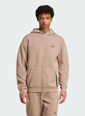 adidas阿迪达斯男子运动休闲连帽夹克外套JX0690