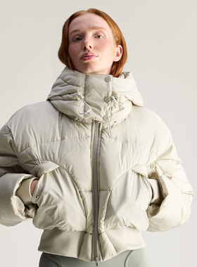 adidas阿迪达斯女子运动休闲保暖可拆卸连帽棉服外套KA0645