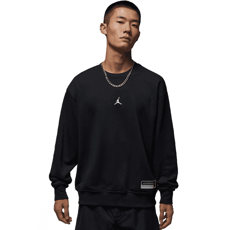 NIKE耐克男子FLC CREW GCEL运动休闲套头衫卫衣IO7830-010