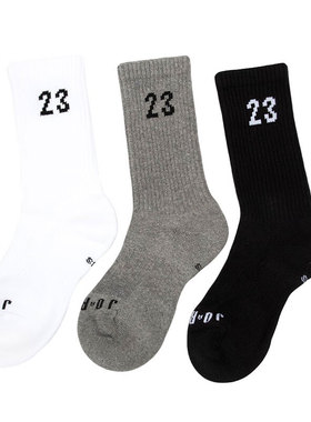 NIKE耐克中性U J ESSENTIAL CREW 3PR-144休闲袜子DA5718-911