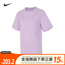 nike耐克2024夏季新款女子小LOGO运动休闲圆领短袖T恤FD4150-511