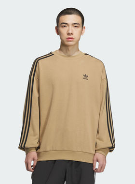 adidas阿迪达斯三叶草男子运动休闲圆领套头衫卫衣KD1833