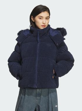 adidas阿迪达斯三叶草女子运动休闲羽绒服KS8491