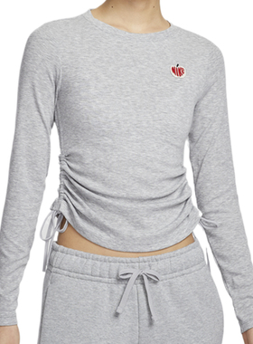 NIKE耐克女子AS W NSW RIB LS MD CRP针织运动长T恤HV8728-063
