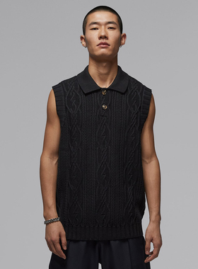 NIKE耐克男子AS M J SP GOLF SWTR VEST毛衣背心HQ8687-010