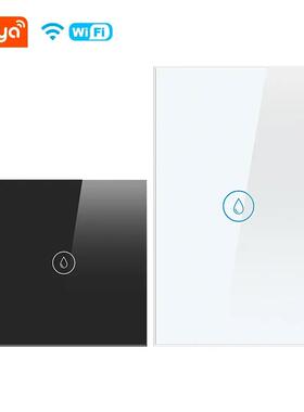 适配欧规WiFi智能开关20A双极/双断触摸Tuya Alexa语音控制热水器