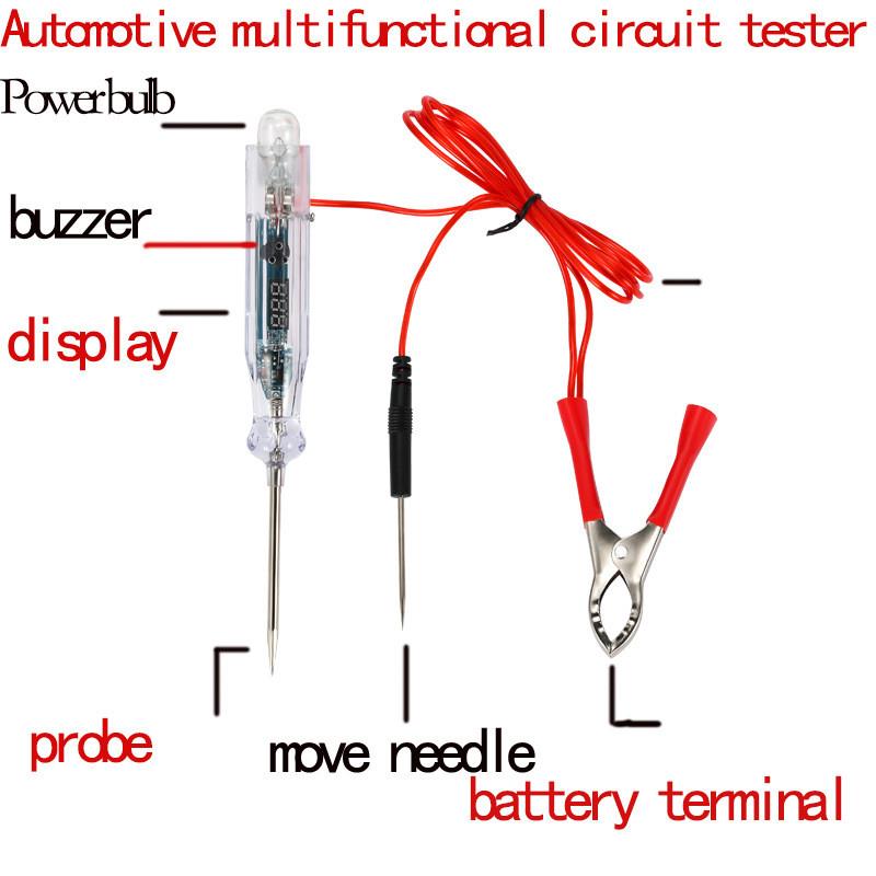 适配新款汽车电路检测仪试灯3-72v通用汽车货车多功能维修测电笔