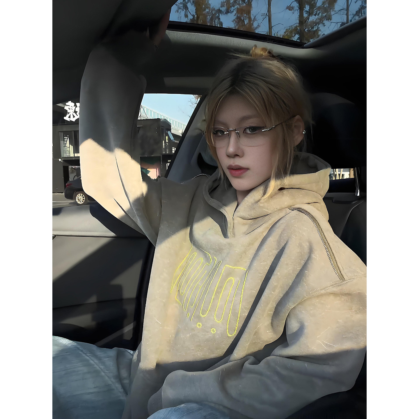 砂洗做旧重磅连帽卫衣男冬季美式复古加绒外套慵懒风连帽打底帽衫,男装,卫衣,淘宝优惠券,粉丝福利购,淘宝优惠卷